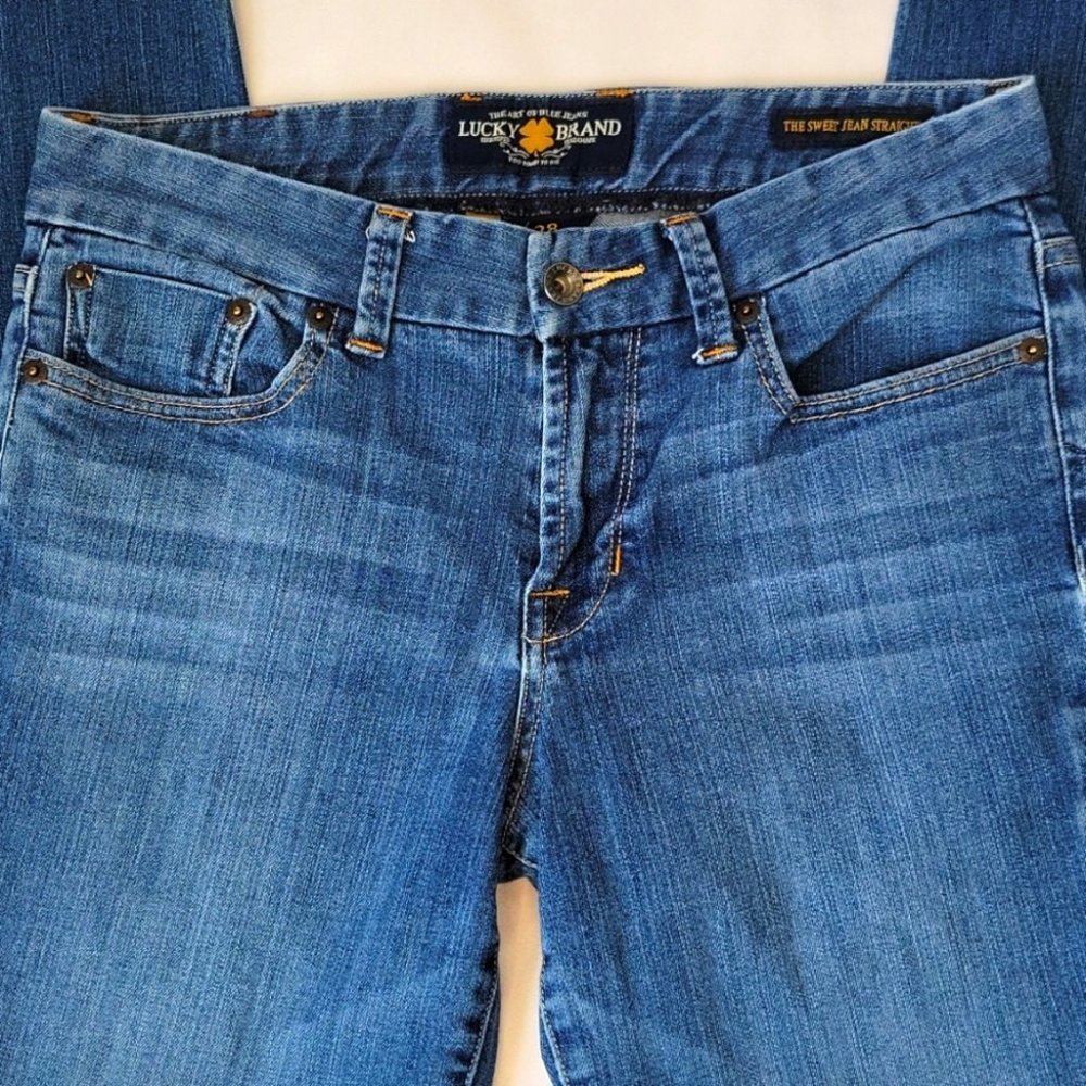 Lucky Brand Sweet Jean Hi Rise Straight Leg Size 6/28 - Picture 6 of 12